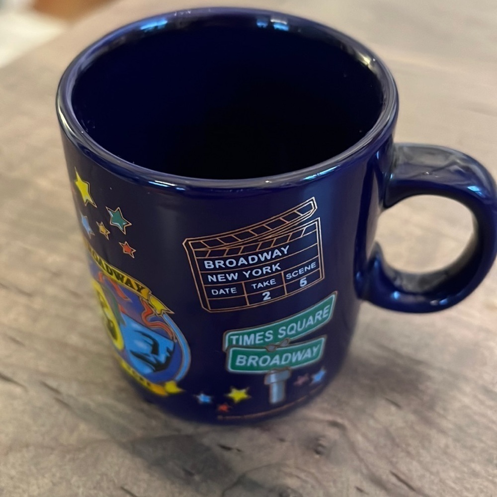 City Merchandise Broadway NY Mini Mug in EUC